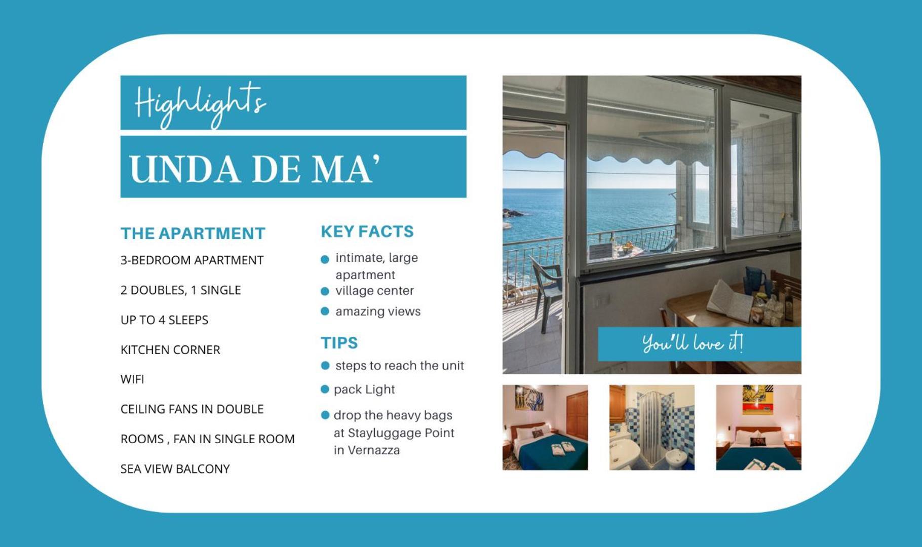 Unda De Ma Sea View Terrace Apartment ヴェルナッツァ エクステリア 写真